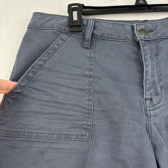 Vigoss Marley Jean Shorts Size 33 Grayish Blue Mid Rise Cut Off Stretch Denim - Picture 4 of 13